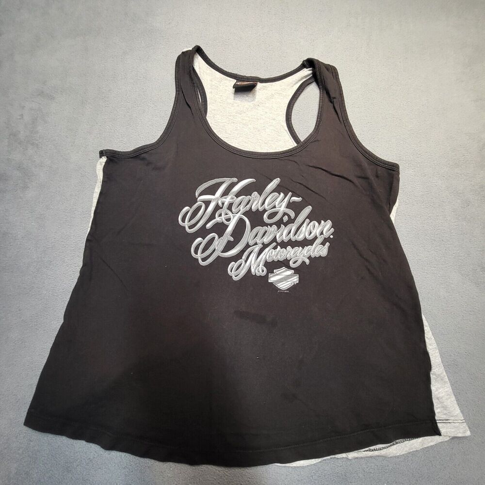 Harley Davidson Shirt Womens XL Tank Top Wolverine Detroit Michigan Motorcycle
